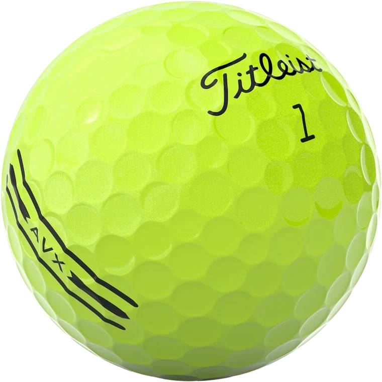 Titleist AVX golfbal, geel