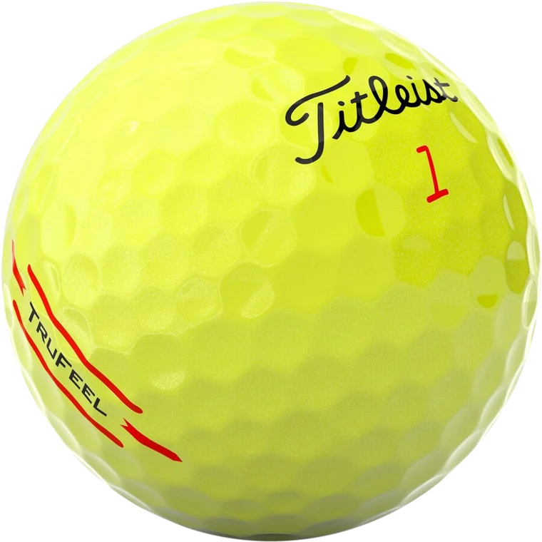 Titleist TruFeel golf ball, yellow