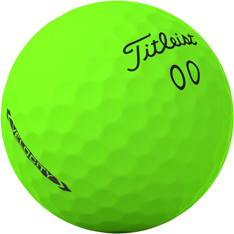 Titleist Velocity golf ball, matte green